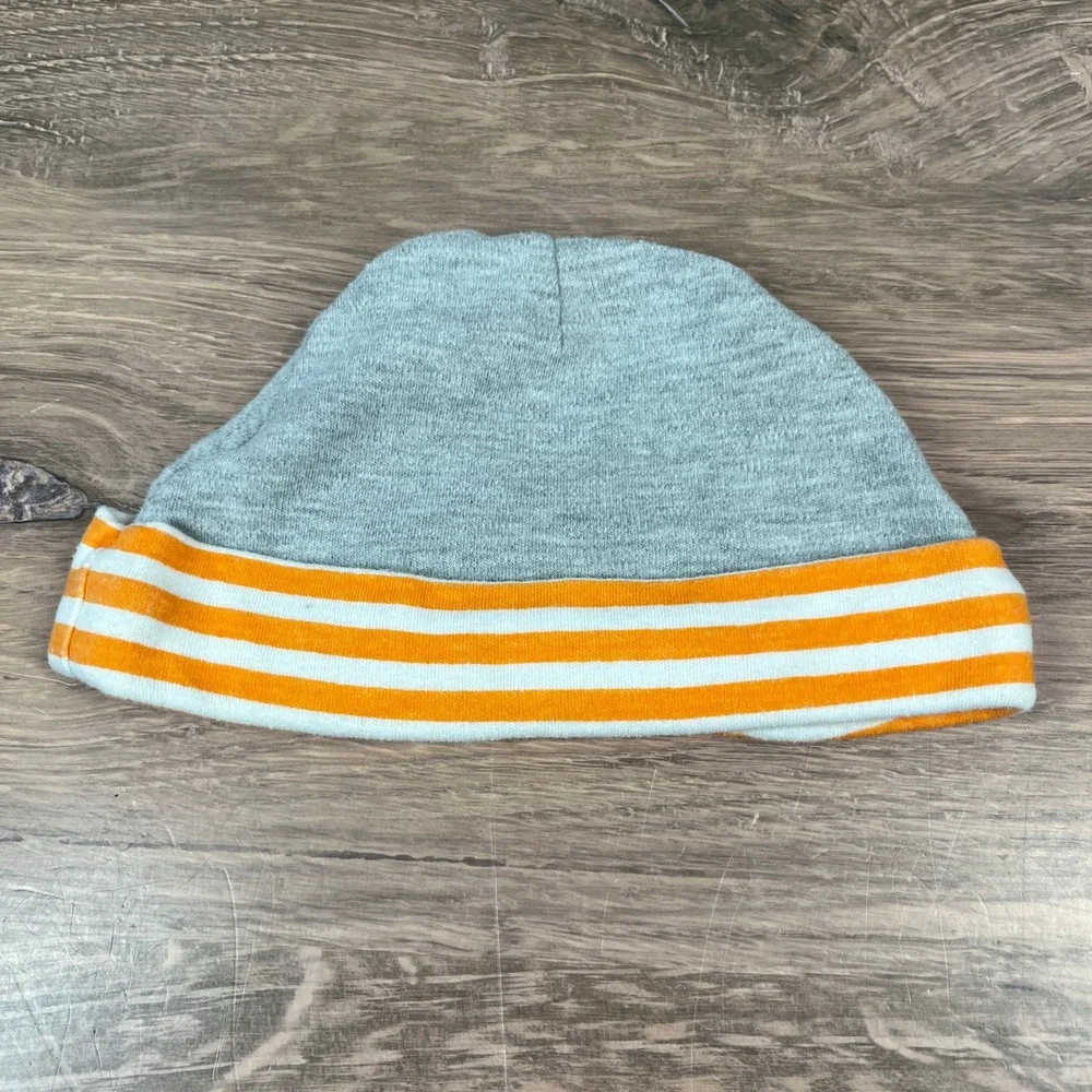 Disney Carter's Gerber Beanie Lot Kids NB 0-6M Blue Gray Striped Baby Hat 3pk
